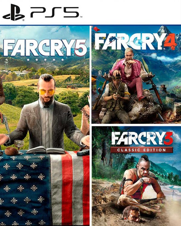 FAR CRY 5 + FAR CRY 4 + FAR CRY 3  PS5