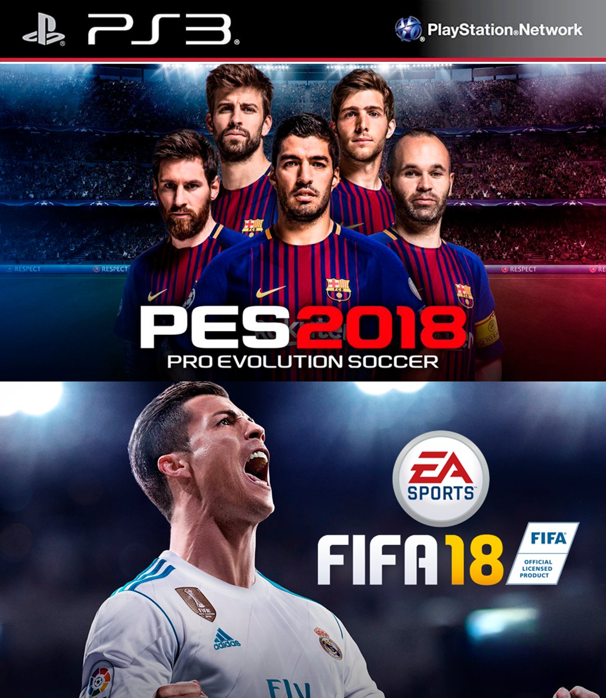 PES 2018+FIFA 18 PS3