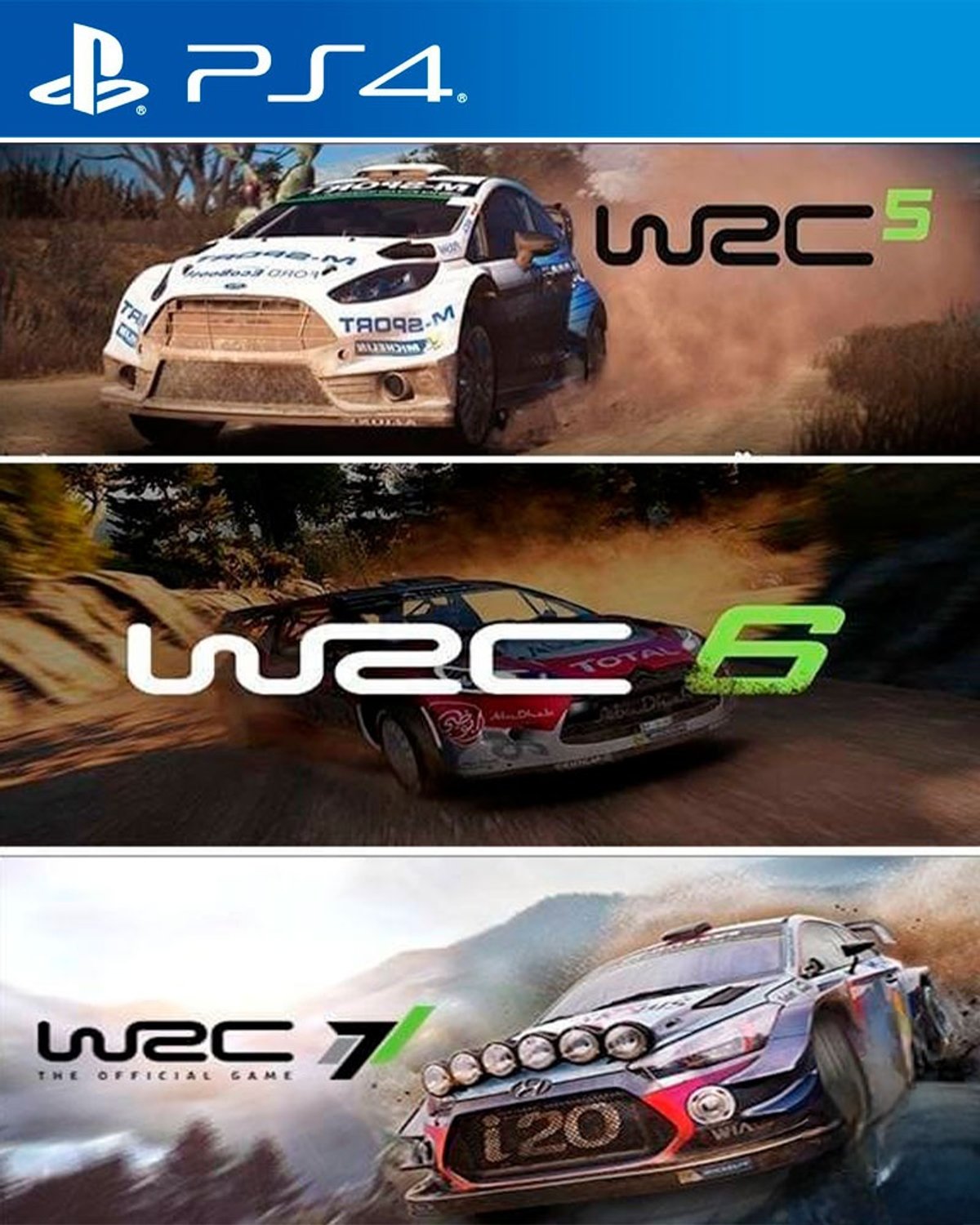 WRC 5 + WRC 6 + WRC 7 PS4