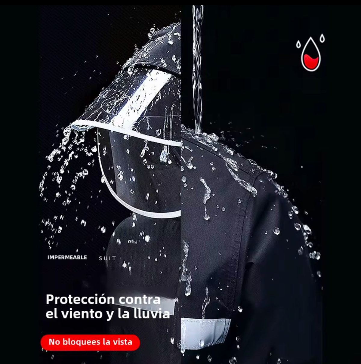 Impermeable Reflectivo Para Moto - 2