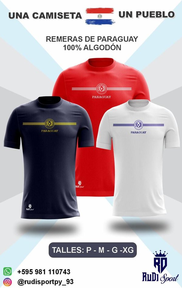 Remeras Vintage Paraguay 100% Algodon