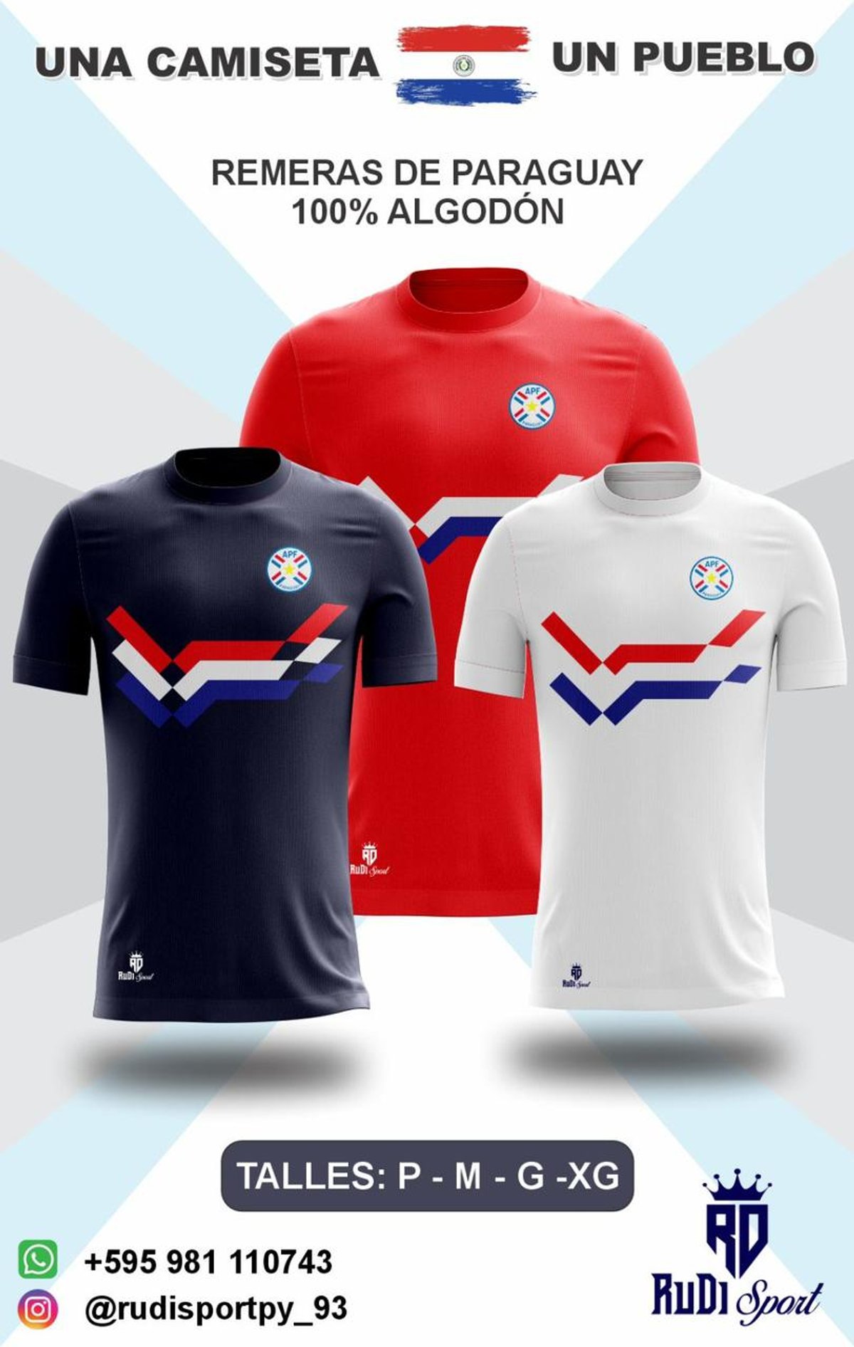 Remeras Vintage Paraguay 100% Algodon