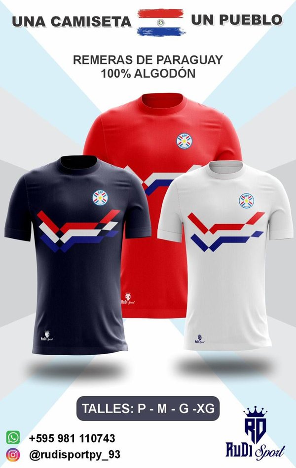 Remeras Vintage Paraguay 100% Algodon