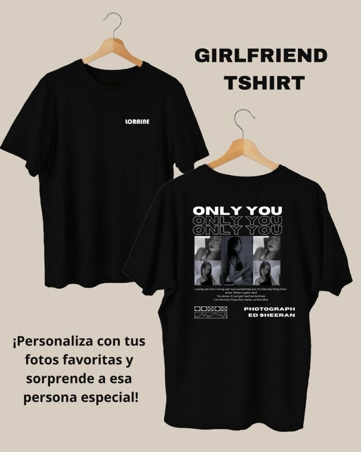 Remera Only You personalizado 