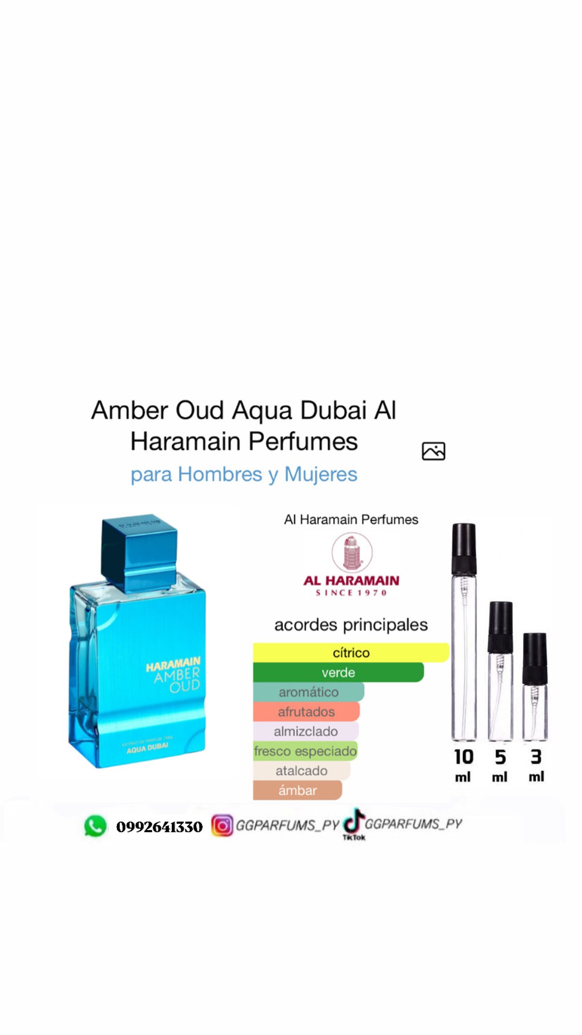 Alharamain Amber Oud Aqua Dubai