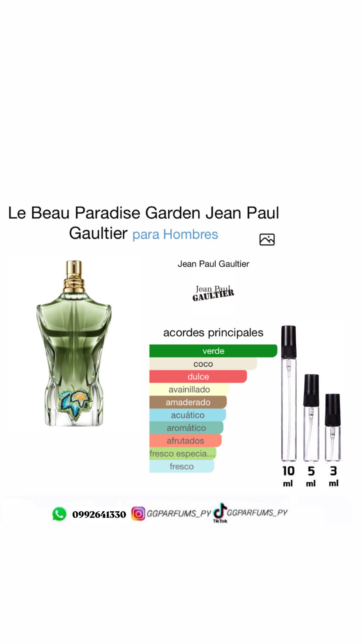 Jean Paul Gaultier Le Beau Paradise Garden 