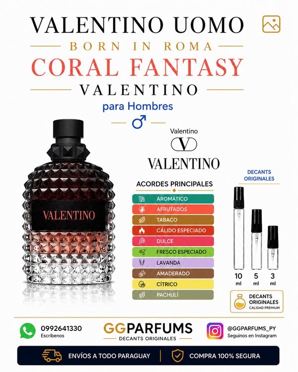 Valentino born in Roma Coral Fantasy 
