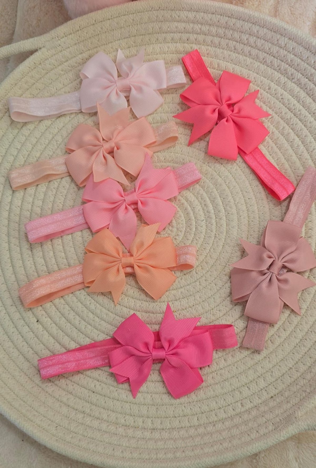 Vincha Blush Mini Bow