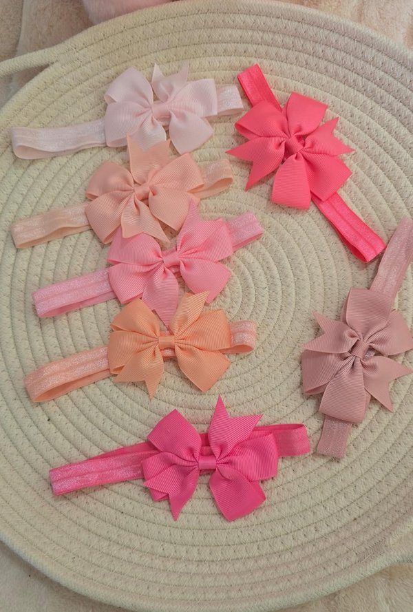 Vincha Blush Mini Bow