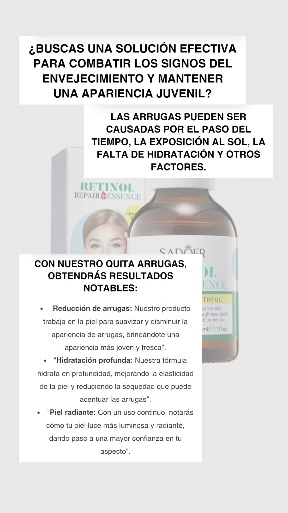 Suero facial con retinol  - 2