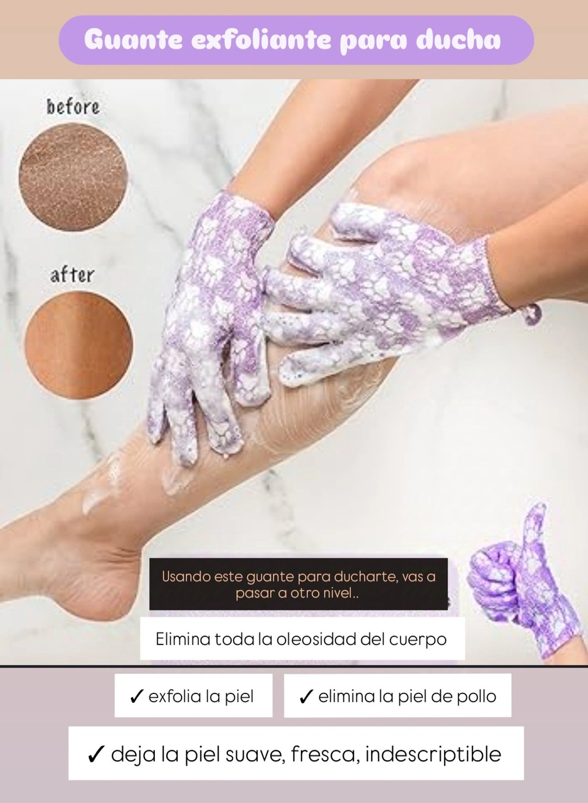 Guante exfoliante 
