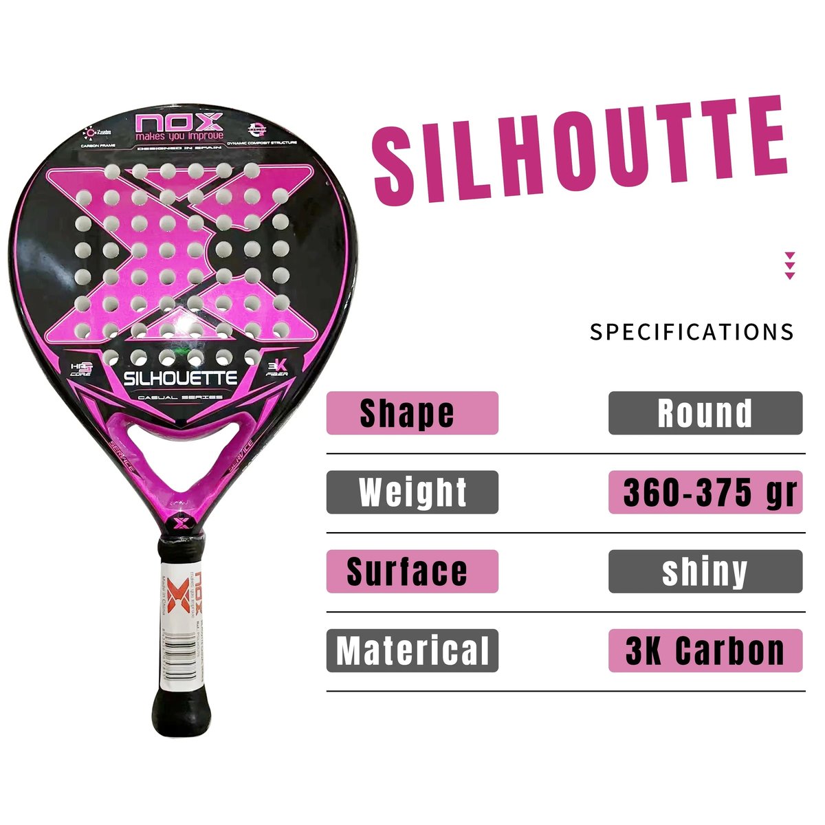 Pádel NOX SILHOUETTE