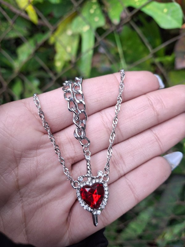 Cadena Corazón y espada 🗡❤️