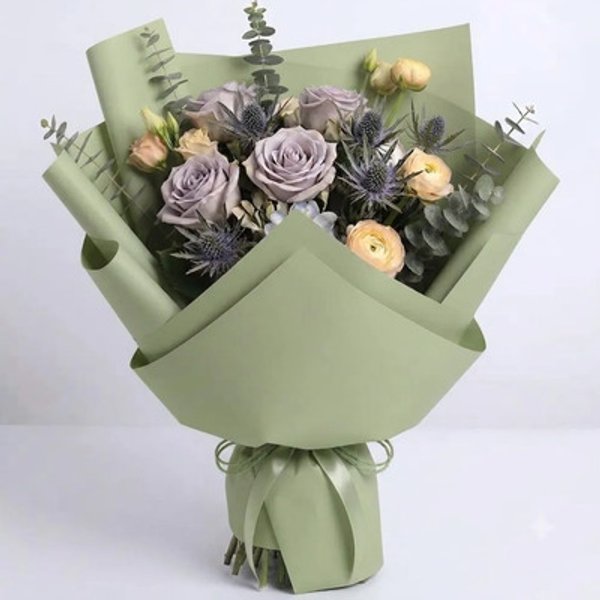 Papel coreano liso verde menta