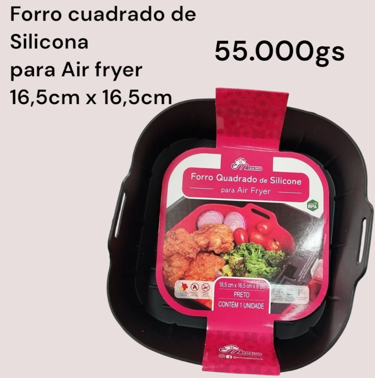 Forro de silicona cuadrado