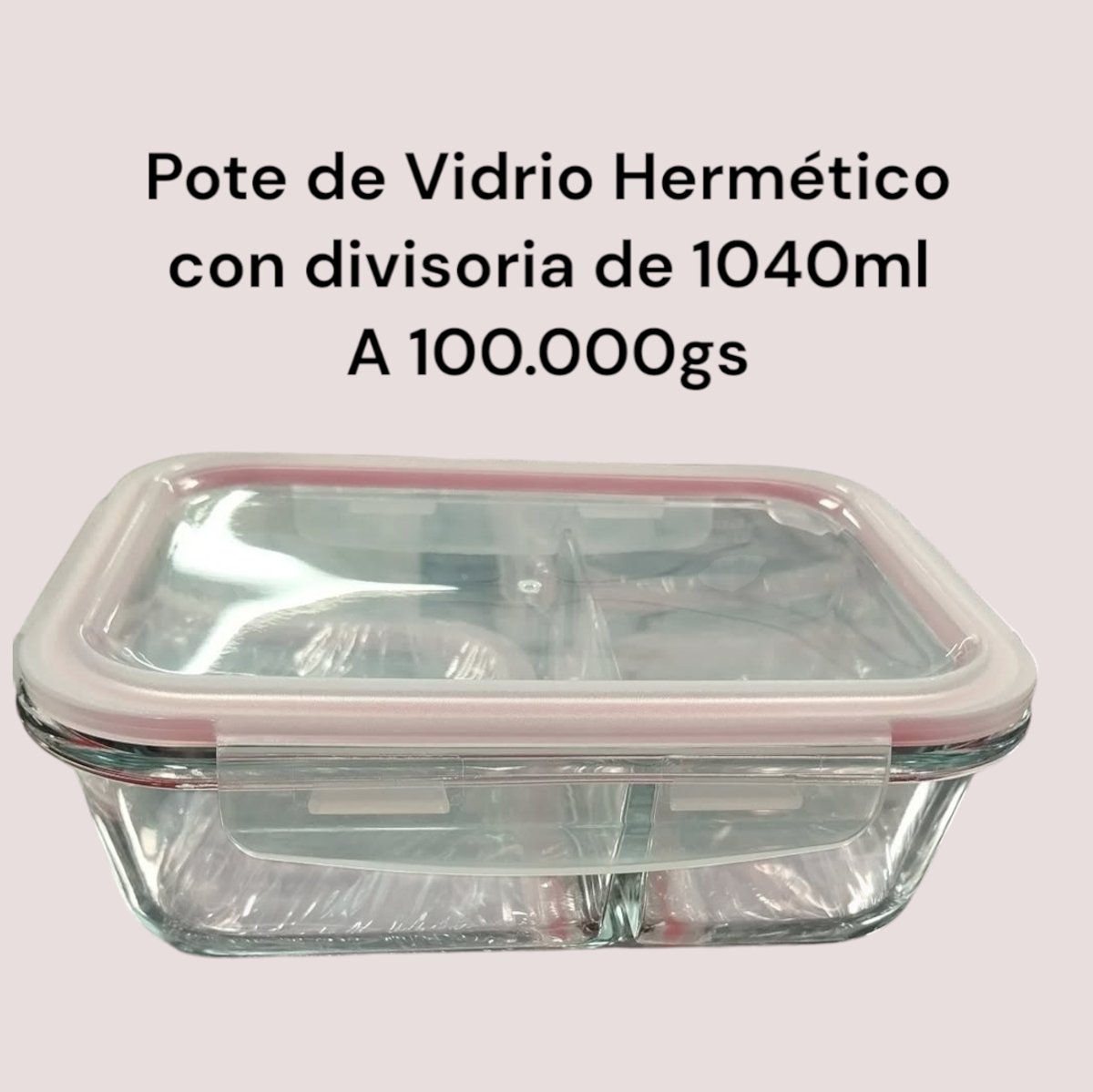 Pote Hermético con divisoria
