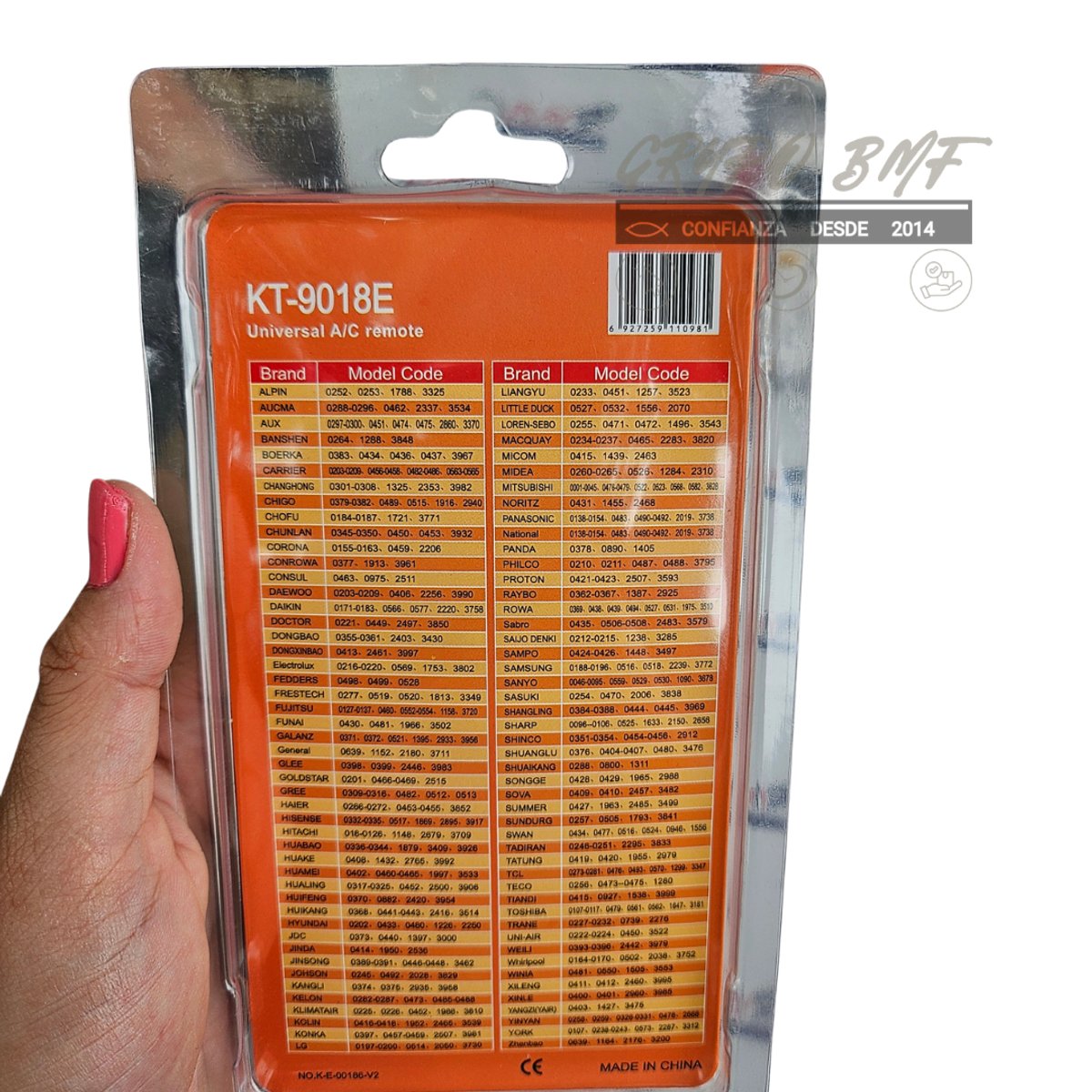 CONTRO UNIVERSAL PARA AIRE ACONDICIONADO  - 2