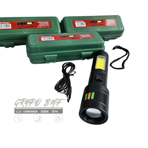 LINTERNA TACTICA 15W+COB.LIGHT