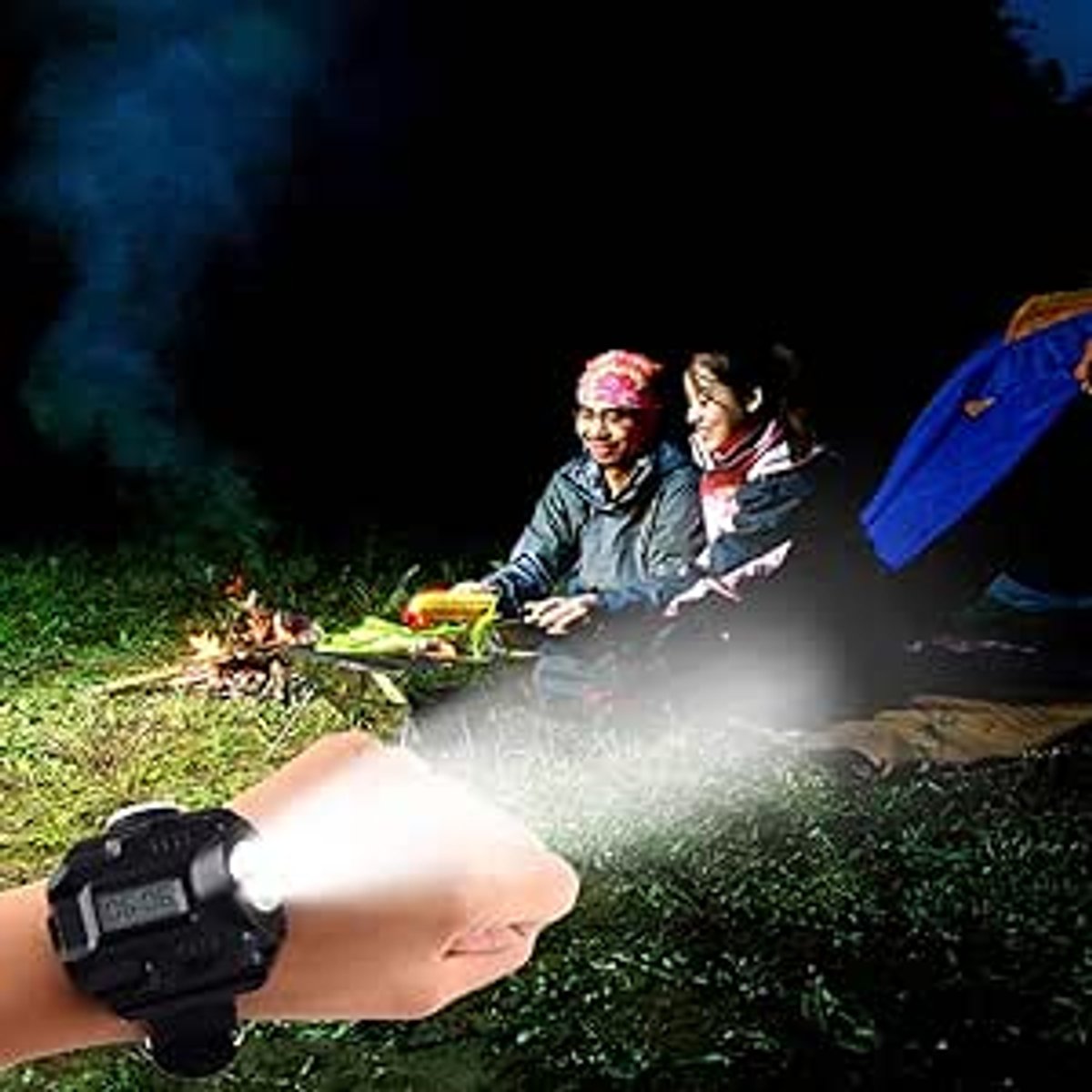 Reloj Deportivo HACIMI HT-8008 Reloj de Linterna LED Recargable Multifuncional con brújula - 3