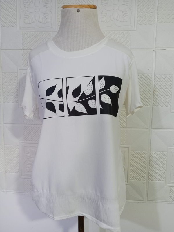 Remera blanca de algodón