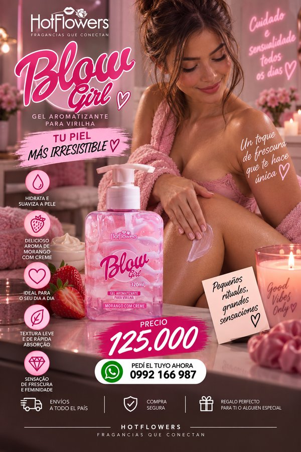 Blow gel hidratante comestible 