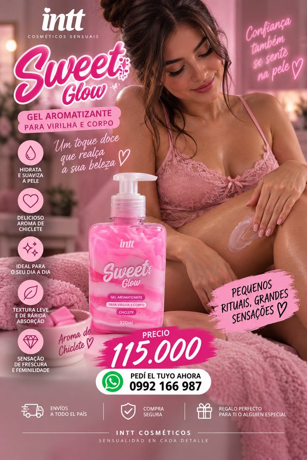 Sweet Glow / Gel hidratante saborizado comestible 