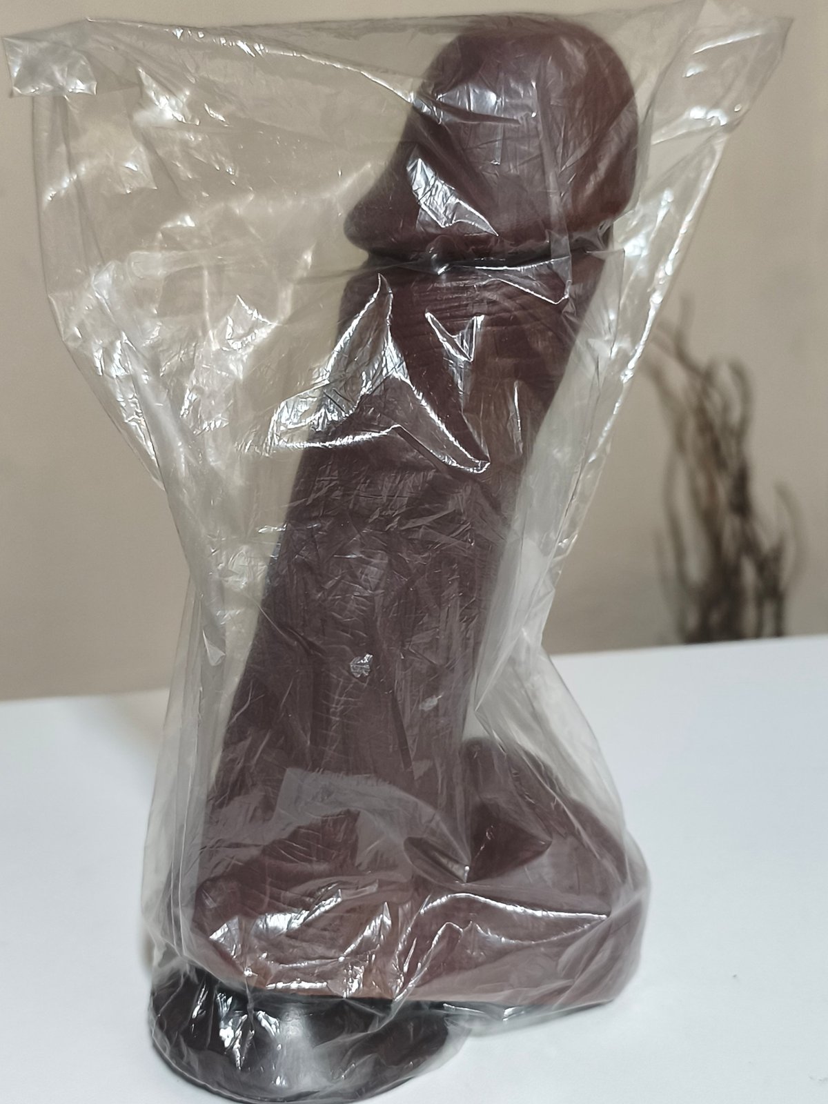 Protesis con escroto y ventosa / consolador  - 2