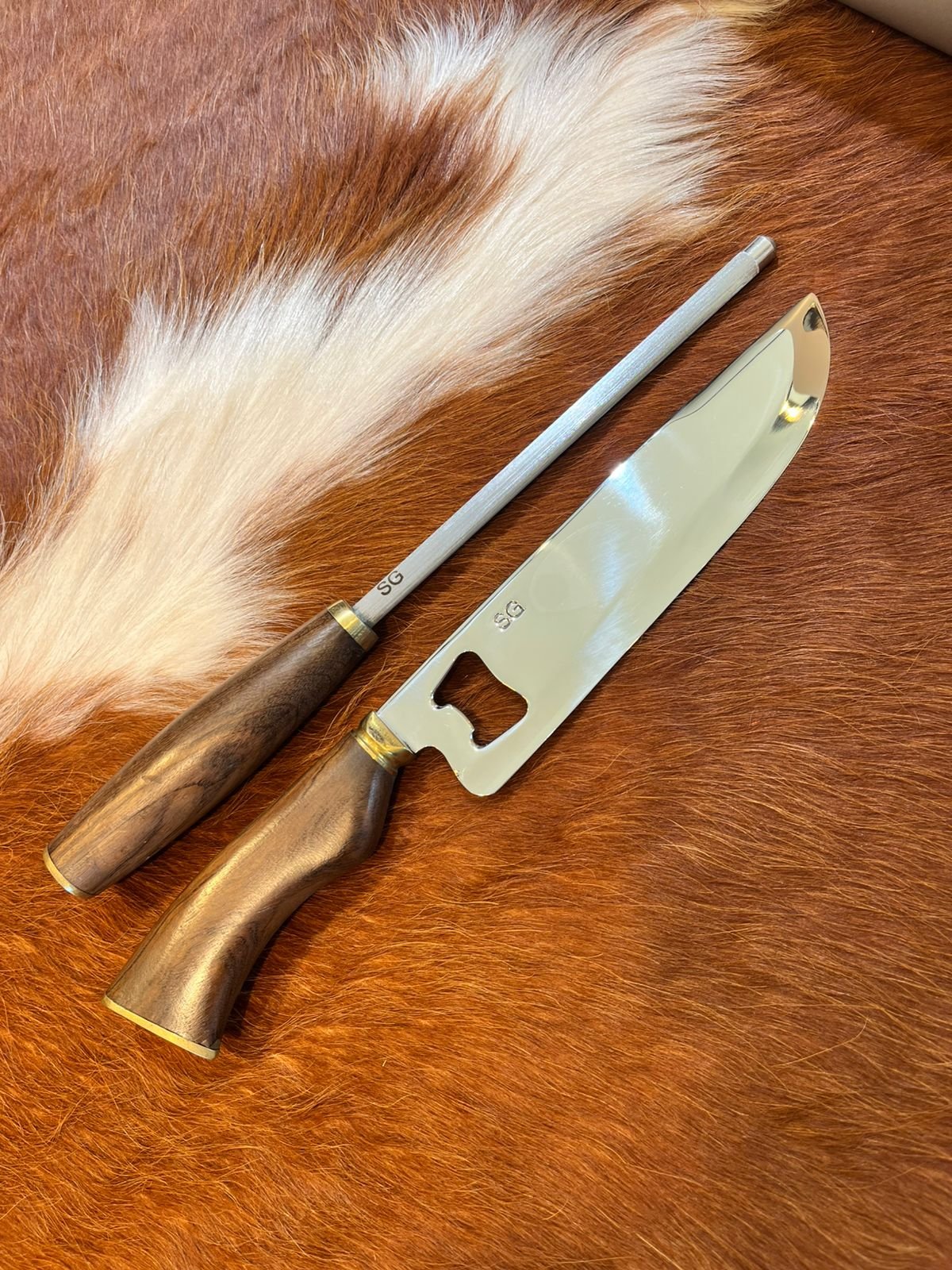 Conjunto SG Abridor de Botella Inox 3mm 8''