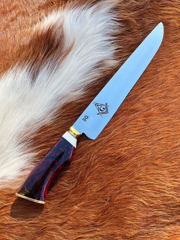 Cuchillo Artesanal SG Punta Ancha 2mm Maçonaria