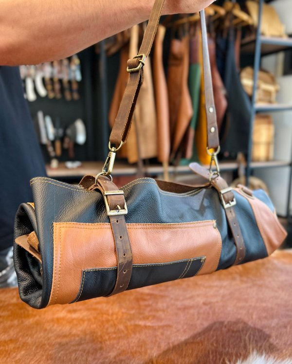 Delantal Carnicero 2 en 1 (Marron y negro)