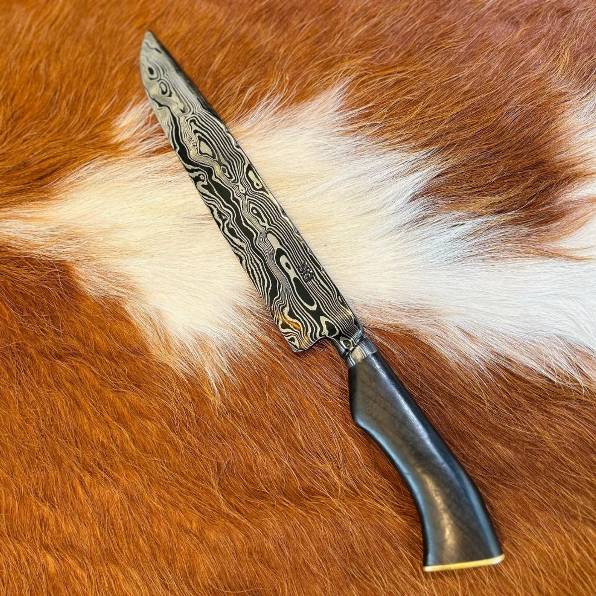 Cuchillo Artesanal SG Damasco Padron Aleatorio 9"