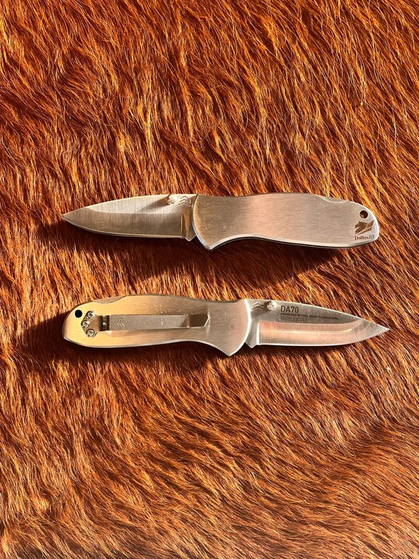 Navaja Cimo Bagha Dallas 70 Mango Inox con Clip - DA70