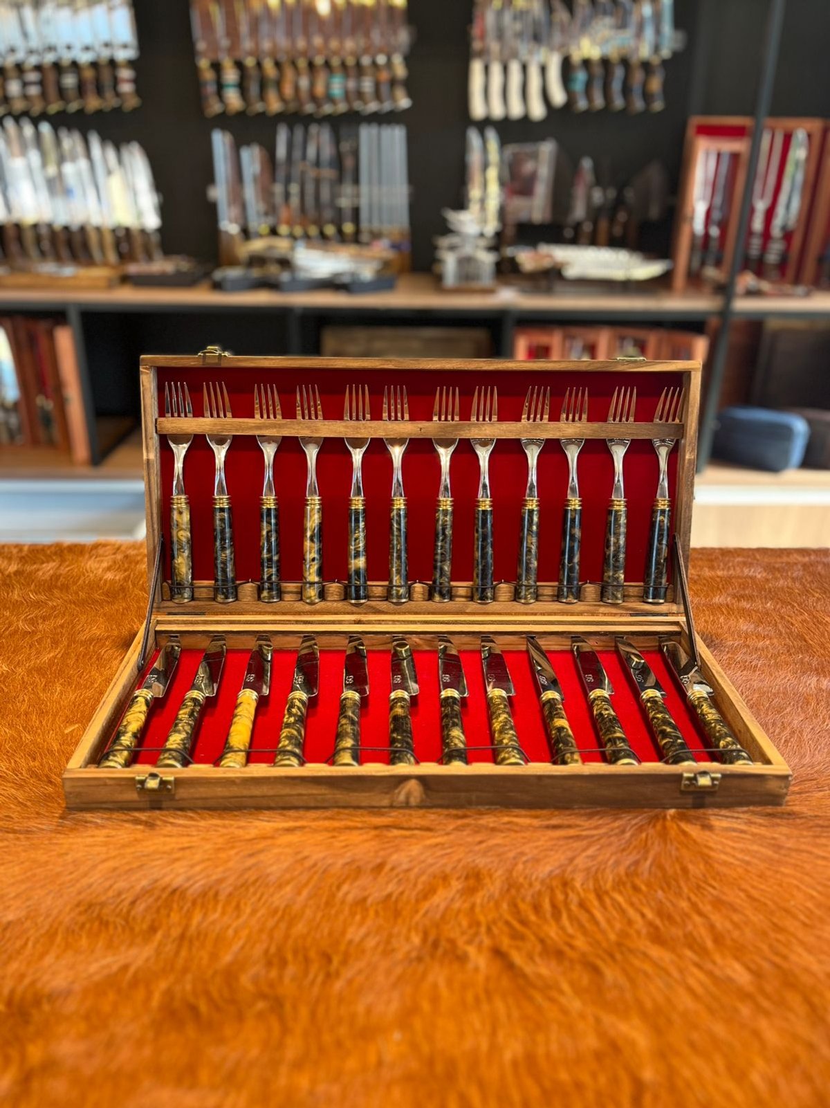 Juego de Cubiertos Artesanales SG Inox