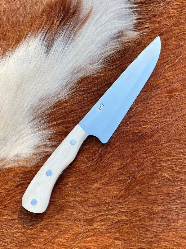 Cuchillo Artesanal SG Linea BlackSmith Punta Ancha 3mm 8''