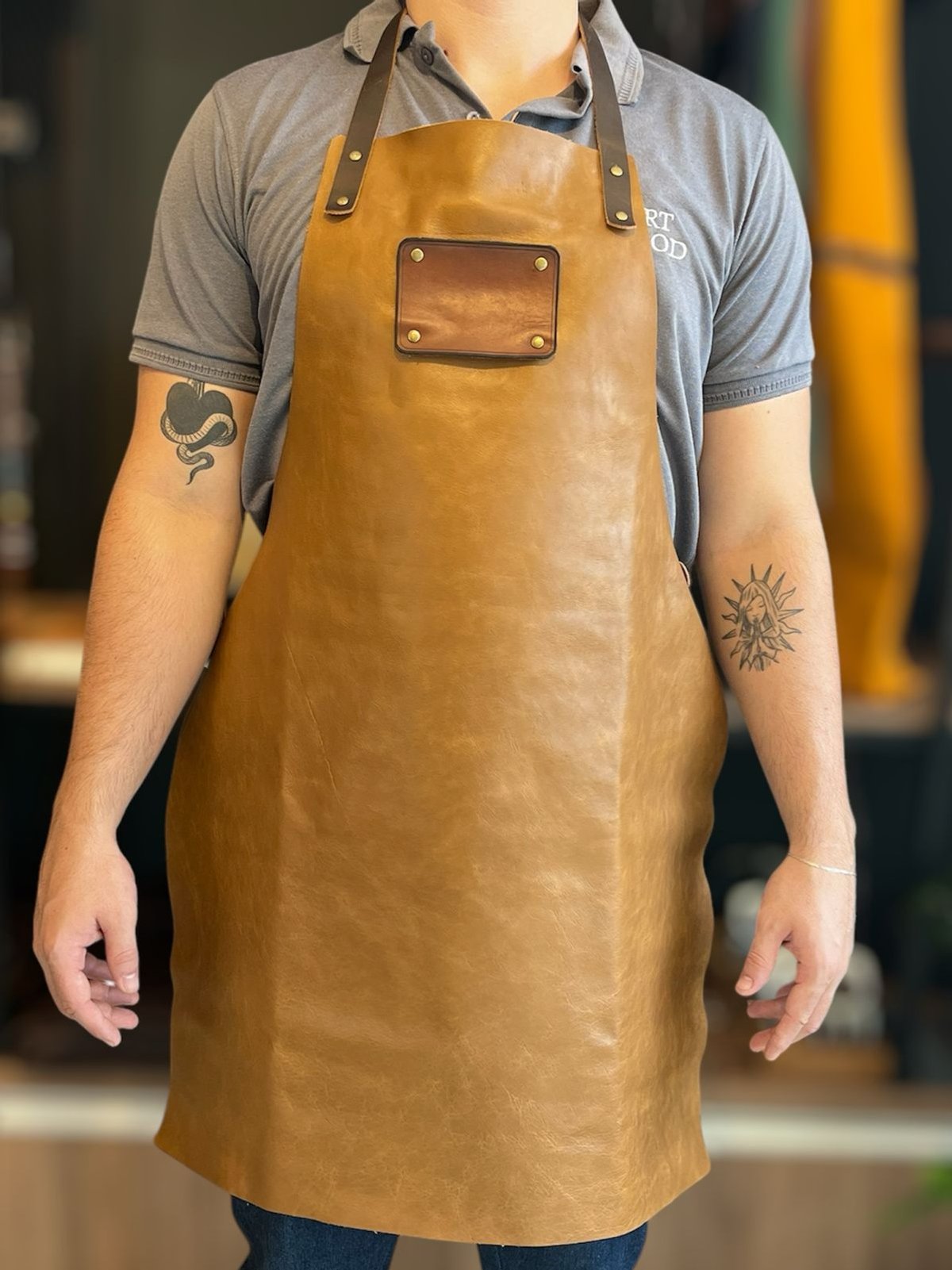 Delantal Asadacho Caramelo Rustico