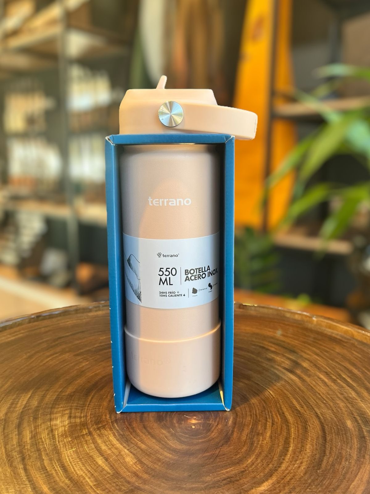 	BOTELLA 550ML PICO + BOTA ROSADO