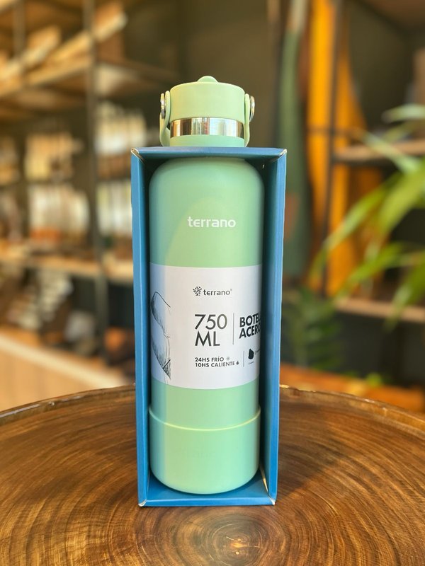 BOTELLA 750ML PICO + BOTA VERDE AGUA
