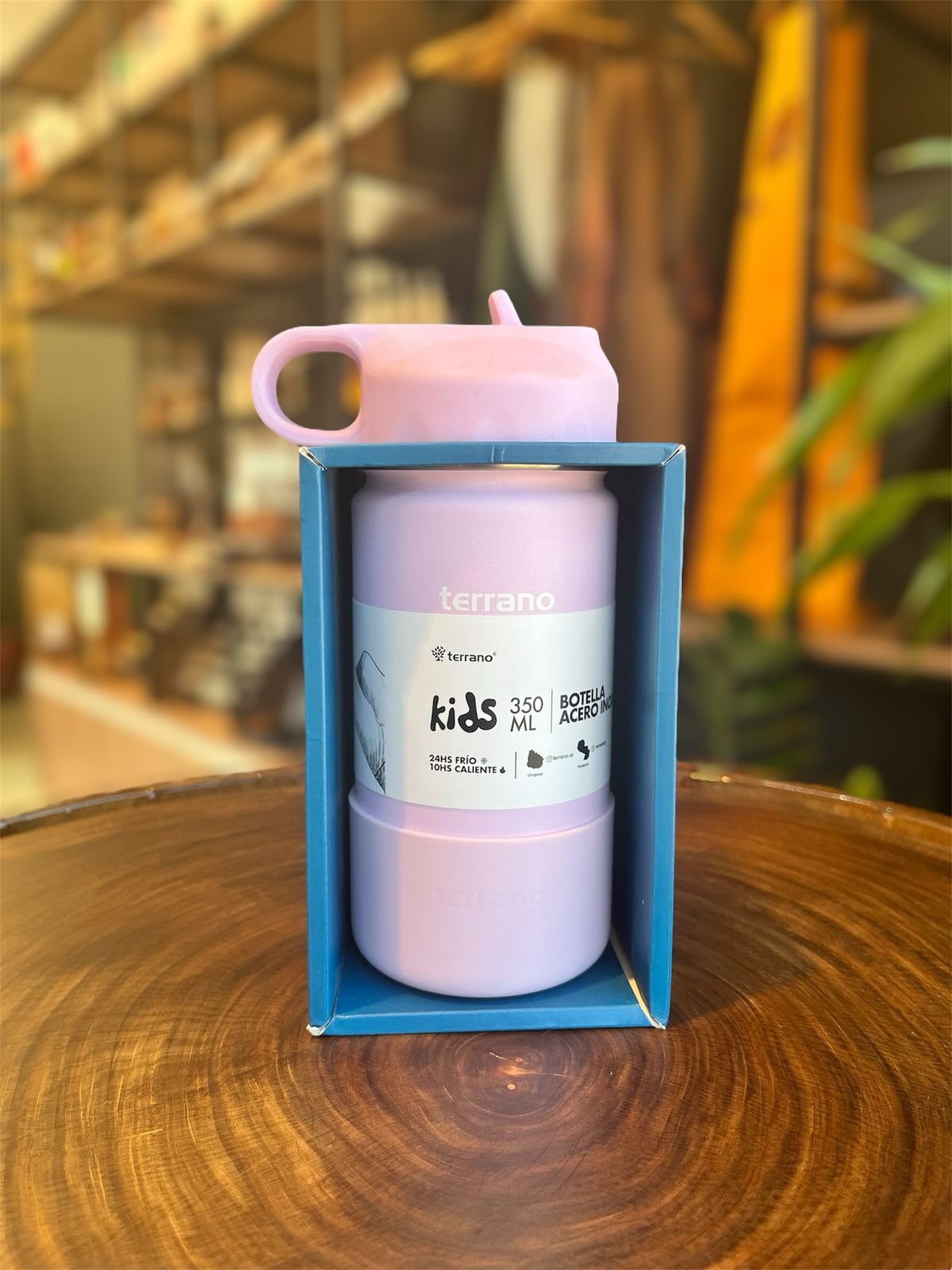 BOTELLA 350ML PICO + BOTA LILA