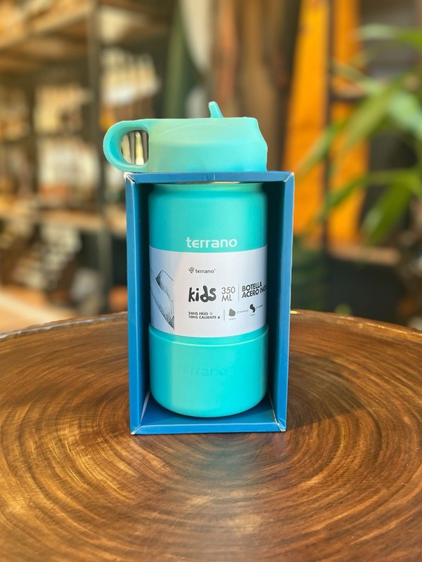 BOTELLA 350ML PICO + BOTA AZUL CIELO