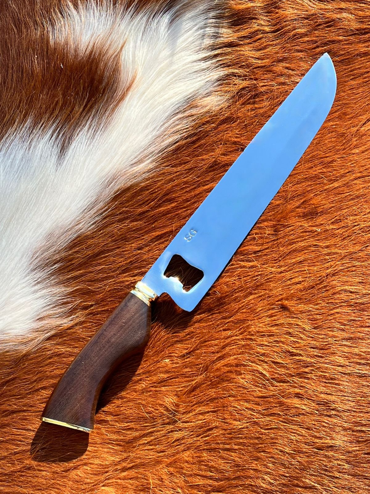 Cuchillo Artesanal Abridor de Botella 3mm 10'' - Mango Tradicional.