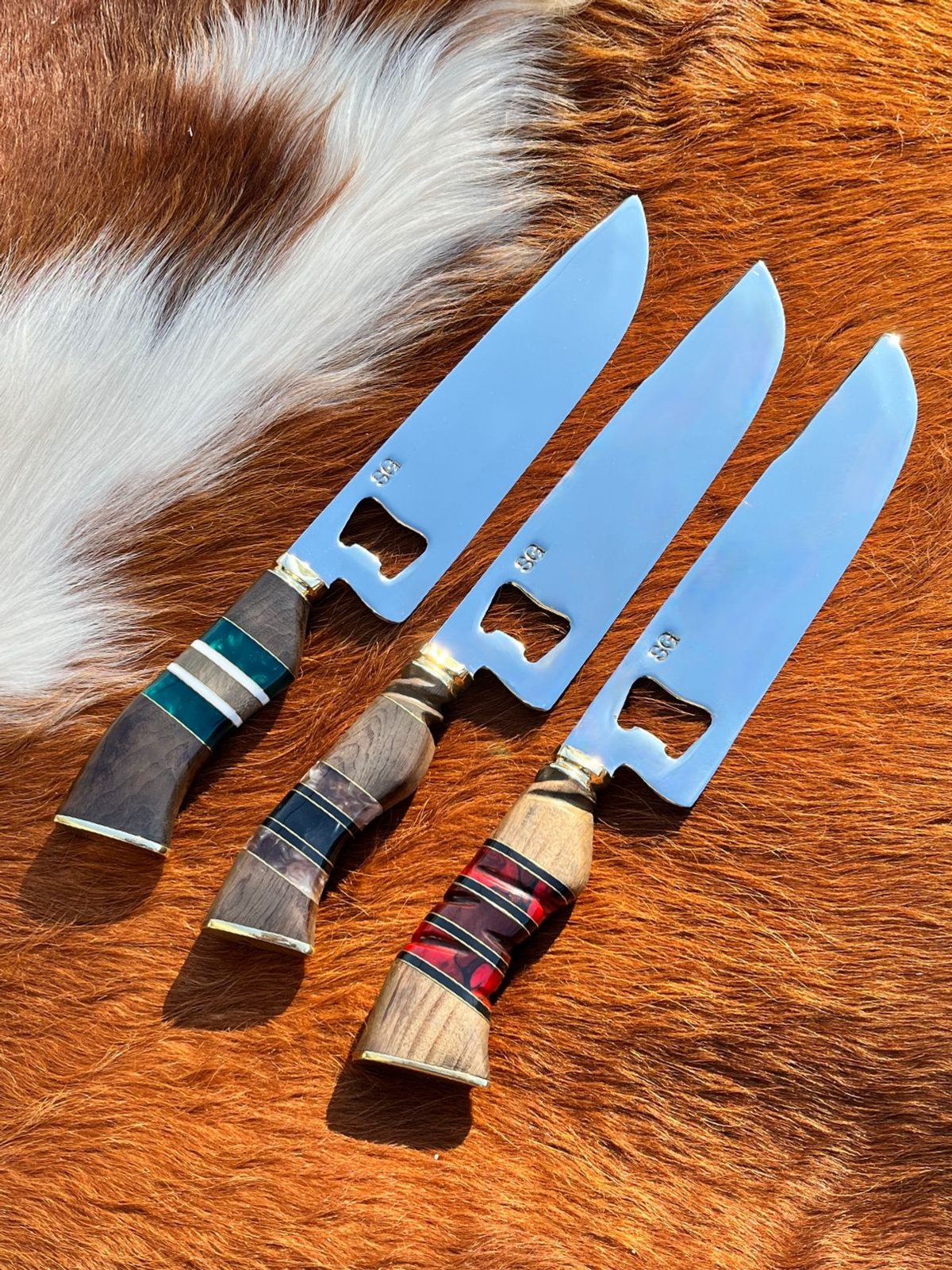 Cuchillo Artesanal Abridor de Botella 3mm 8'' Mango Aleatorio