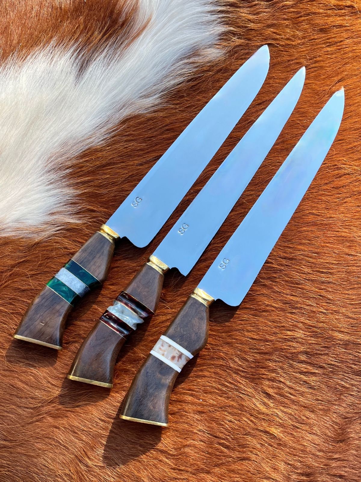 Cuchillo Artesanal SG Punta Ancha Inox 3mm 10"