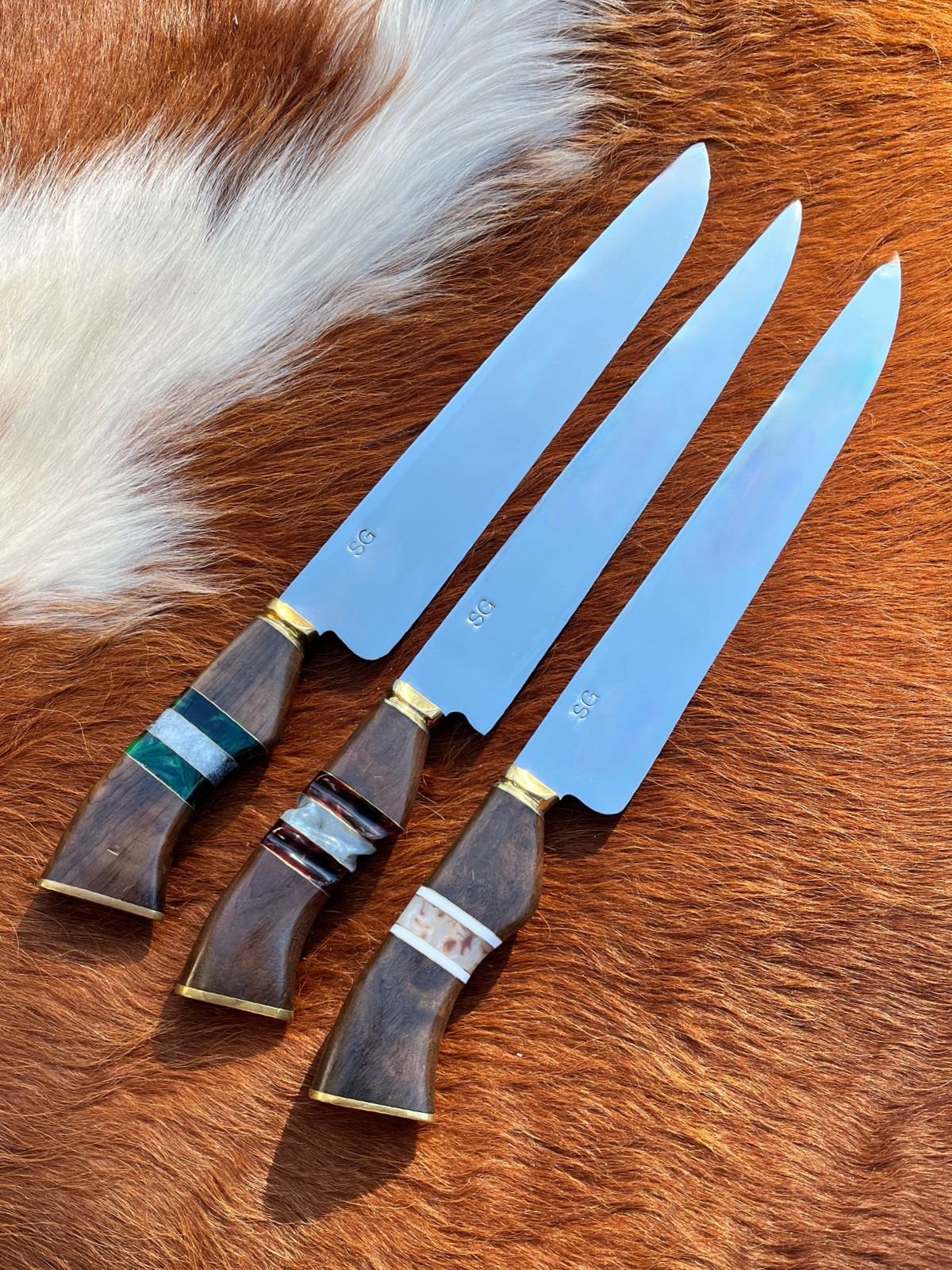 Cuchillo Artesanal SG Punta Ancha Inox 3mm 10"