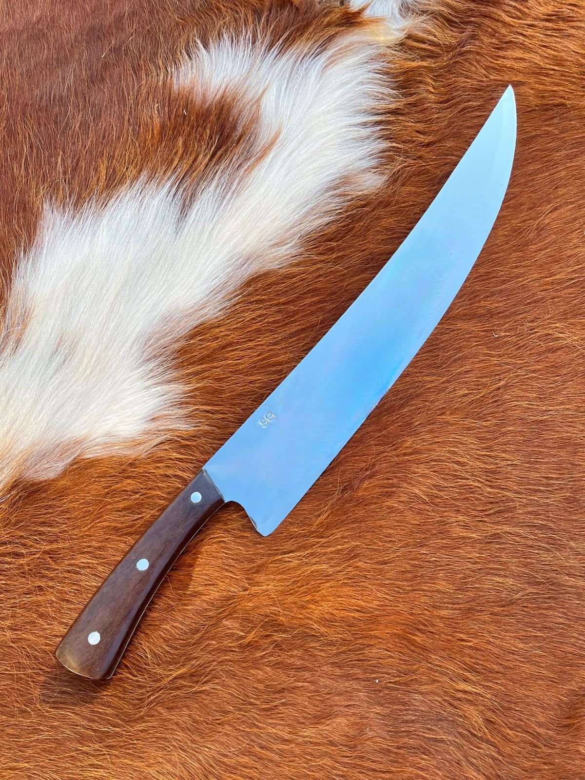 Cuchillo Artesanal Brutus 3mm 14" - Mango de Madera