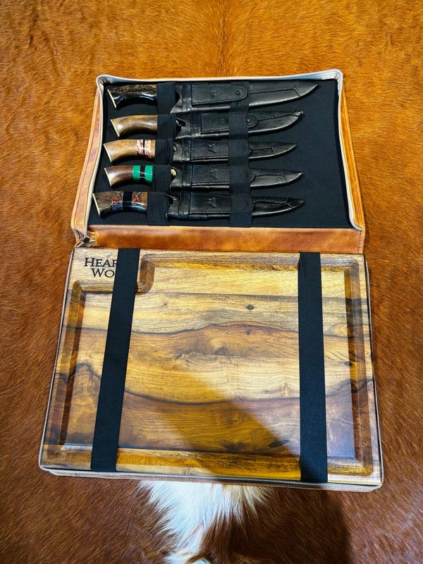 Estuche Para Tablas y cuchillos THE BLACK COW