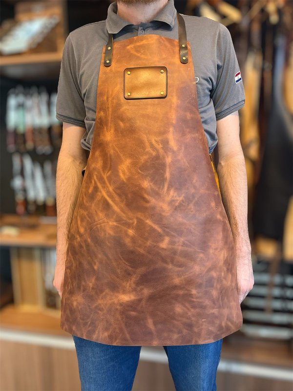 Delantal Asadacho Marrom Matizado