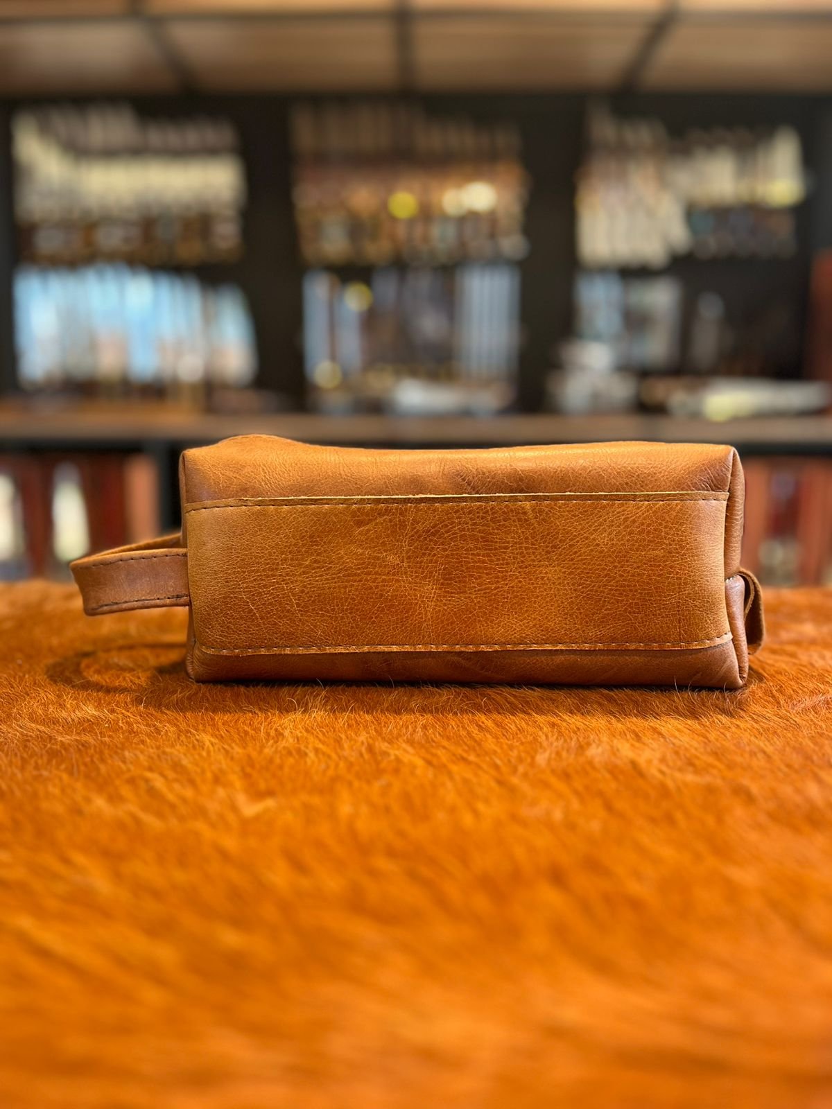 Estuche en Cuero Marrom Claro