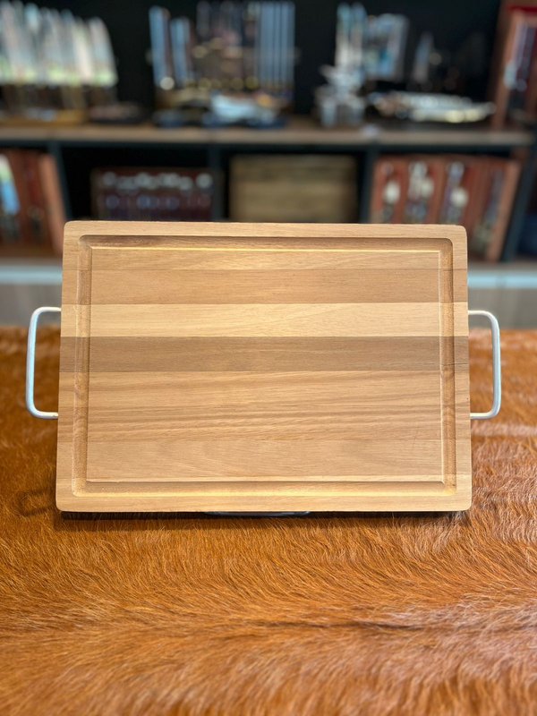 Tabla rectangular madera pinus con mango.