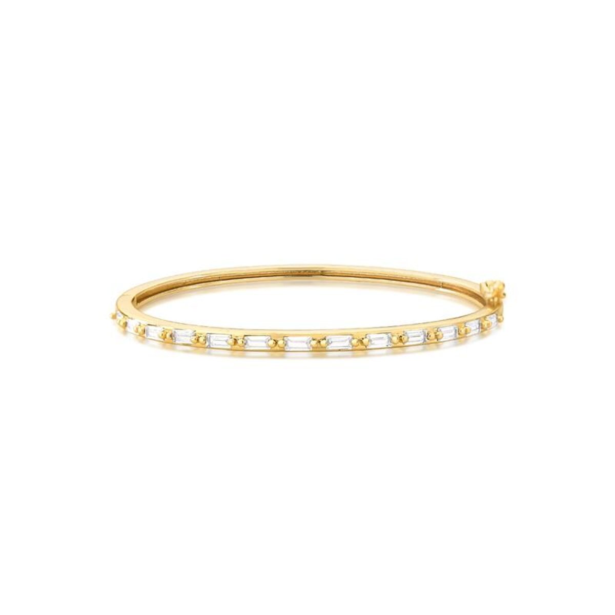 Brazalete intercalado con cristales - 3