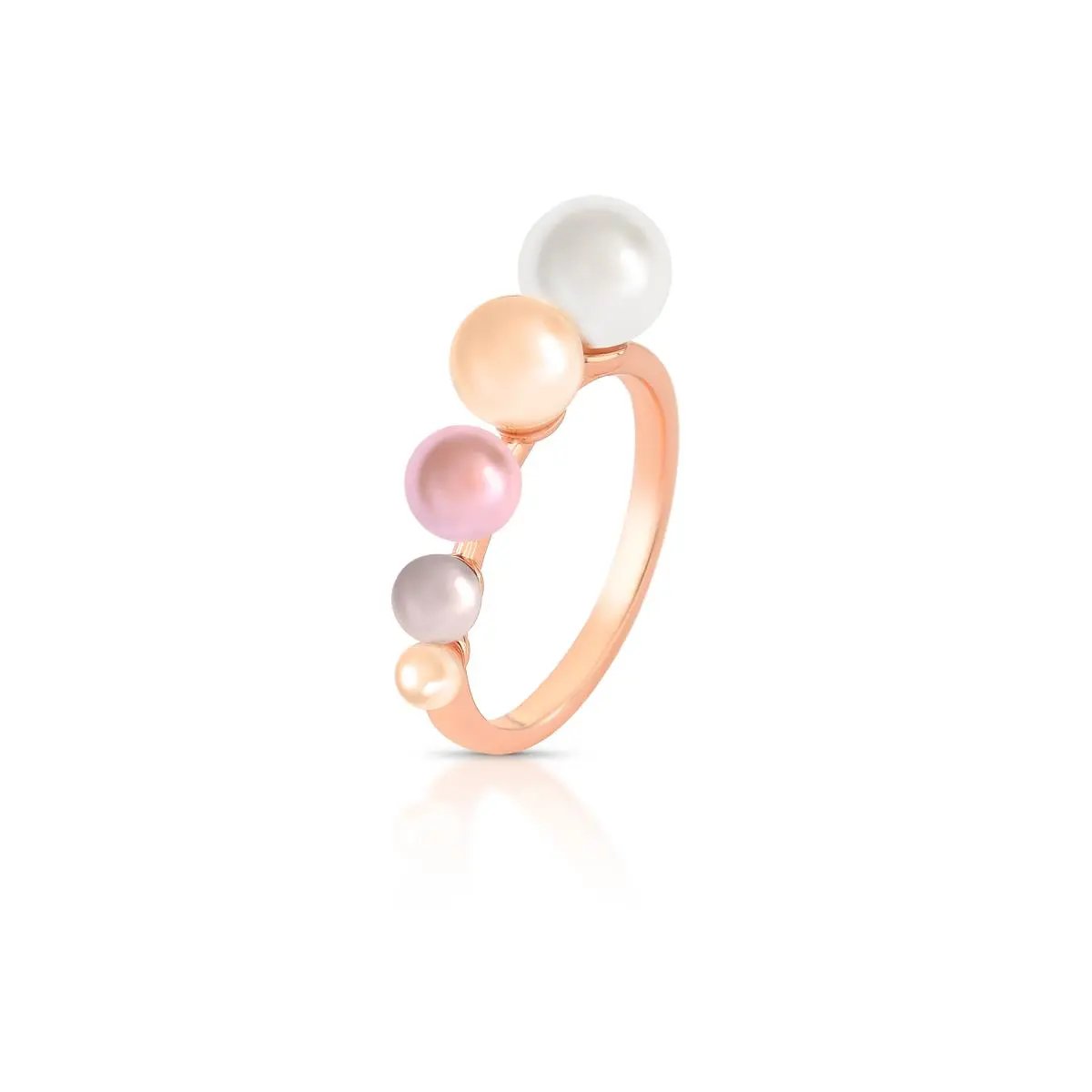 Anillo con perlas shell  - 2